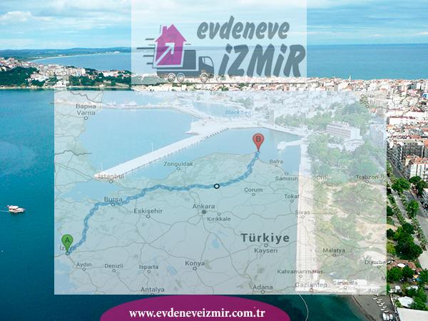 İzmir Sinop Evden Eve Nakliyat